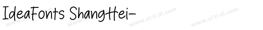 IdeaFonts ShangHei字体转换